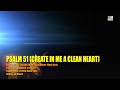 PSALM 51 (CREATE IN ME A CLEAN HEART) – ERIC & TANJA LAGERSTROM HD 1080p - Lyrics - #worship #praise