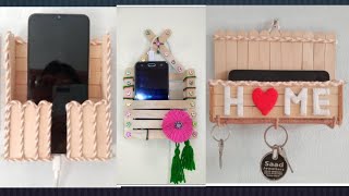 Mobile Charging Stand || Popsicle Stick Crafts || DIY Wall Hanging || Home Decor Ideas