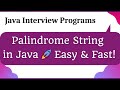 Java Coding Interview: How to Check if a String is a Palindrome