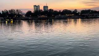 Sava Promenade in Evening at Stari Grad (Old Town), Belgrade, Serbia