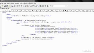 How to make nested table in HTML -- HTML table in Hindi (part 7/7) [ html in hindi ]