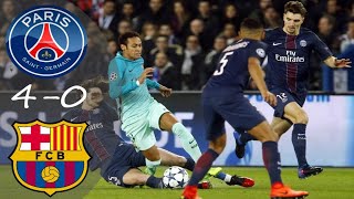 PSG vs Barcelona 4-0 UCL 2016/17 Extended Highlights Arabic Commentary |Rauf Khlaif 🎤🔥|#ucl