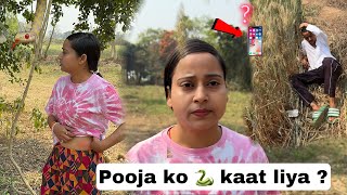 Pooja ko 🐍 ne kaat liya 🥵❓ | Shivam ka phone gum ho gaya