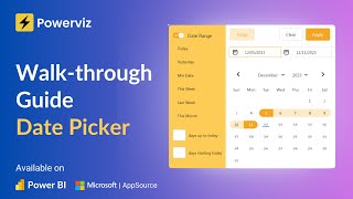 Date Picker Visual (Step by Step Tutorial)