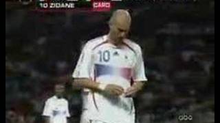 Zidane red card
