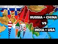 CHINA and RUSSIA vs USA and INDIA - Who Would Win? - Military / Army Comparison