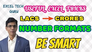 Custom Format in Excel | Display Number Lakh into Crores in Excel