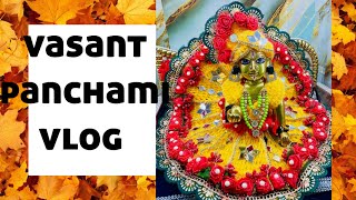 #vasant panchami vlog with mansi sai 🙏♥️ ki madhav ke sath masti ☺️♥️