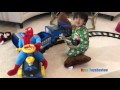 power wheels ride on train with tracks for kids playtime 6v express train toy videos for children