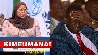 Listen what Tanzania President Suluhu told Ruto face to face at KICC infront of foreign presidents!