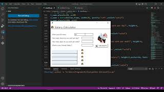 Salary Calculator in tkinter Python