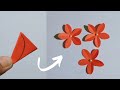 Easy paper flower craft / paper flower making step By step/DIY flower craft