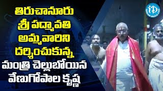 తిరుచానూరు శ్రీ పద్మావతి అమ్మవారిని దర్శించుకున్న మంత్రి చెల్లుబోయిన వేణుగోపాల కృష్ణ | iDream News