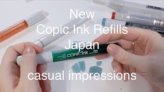 New Copic Ink Refills Japan - Casual review and impressions