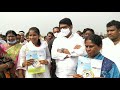 darsi ysrcp mla maddisetty venugopal distributes house pattas on day 3 in constituency