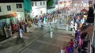 2021 March 28 PALLIVETTA PROCESSION COMING OUT FROM WEST NADA OF SREE PADMANABHASWAMY TEMPLE