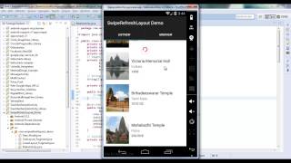 Android SwipeRefreshLayout Demo