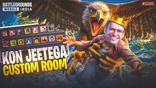 LIVE CUSTOM ROOM TOURNAMENT IN BGMI PRIZE POOL 2000 RS  WITH MERCY IS LIVE #BGMI #PUBGMOBILE #LIVE