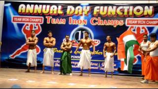 Bodybuilding  show a team of shakti gym bhopura best posing in music