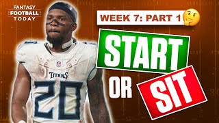 Week 7 Start Sit Advice (Part 1) | MUST-Start Players & Big Names to AVOID | 2025 Fantasy Football