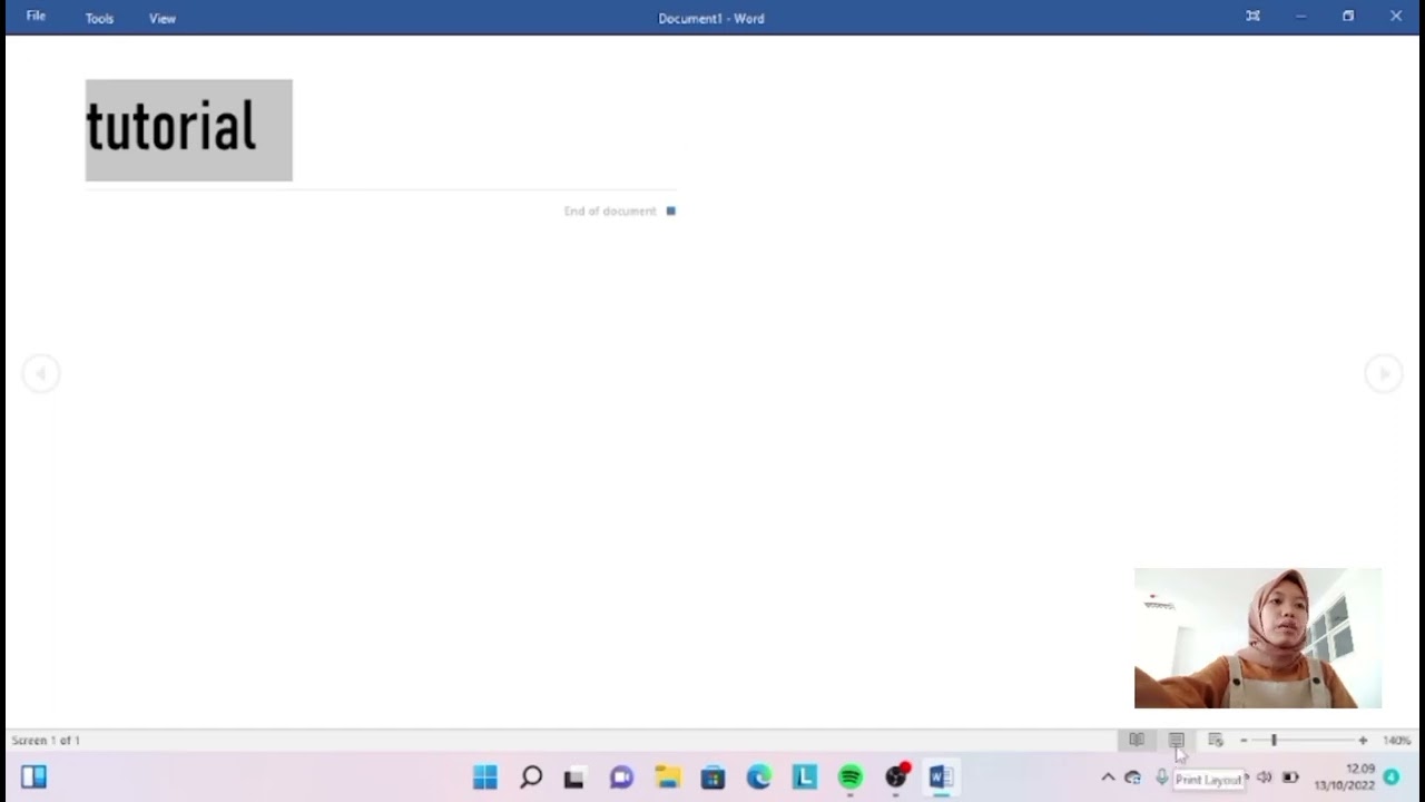 Tutorial Microsoft Office Word Youtube