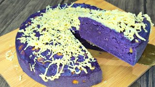 STEAM ONLY! Ube MAJA Pero CAKE? Sobrang Dali at Sobrang Sarap! Ube Maja Cake Recipe