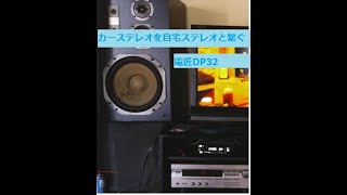 カーステレオを自宅でＣＤデッキとして使うべくAVアンプと接続する