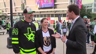 Talking with VGK fans in Dallas before Game 5 vs Stars