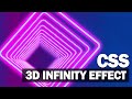 3D Infinity Effect CSS/HTML Tutorial