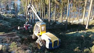 Frans klättrar med Eco Log 590E