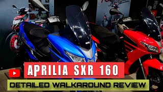 2024 Aprilia SXR 160 Full Detailed Review | The Maxi Impact | New Price | Colour | Hindi Review ||