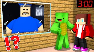 JJ and Mikey are Hiding Fom SCARY POLICE MAN in Minecraft at 3:00 AM - Maizen Challenge