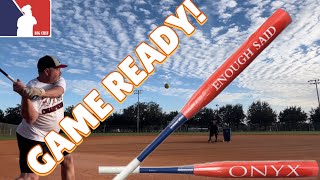 2024 Onyx Enough Said Orange \u0026 Blue Soft Barrel Senior Softball Slowpitch Bat Review