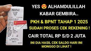 ALHAMDULILLAH 😍 PKH BPNT TAHAP 1 2025 CAIR SEGERA DI BULAN FEBRUARI INI | PKH BPNT HARI INI