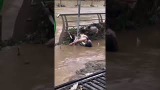 China Hebei flood discharge victim body is swollen on street #shorts #weirdx