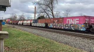 Two CSX ￼￼trains on track two￼