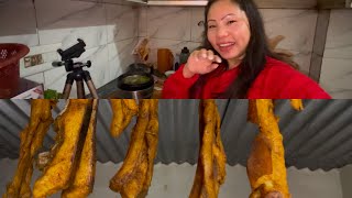 Delicious pork recipe😋🥰//And Saturday sales🥹🌨️☔️#tibetanyoutuber #pork #porkrecipe #tibetanvloger ✨