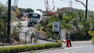 学校法人「加計学園」の岡山理科大学獣医学部の予定地　愛媛・今治