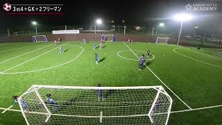 「全日本U-12サッカー選手権大会」優勝の経験を持つバディーSCが行う「前線からプレスをかけて来る相手を攻略するビルドアップトレーニング」／３対４＋GK＋２フリーマン