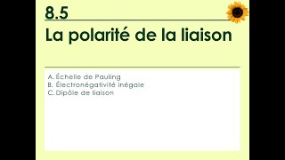 8.5 La polarité d'une liaison