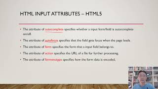 Lec56 計算機概論(一) Week09 Html Input Attributes