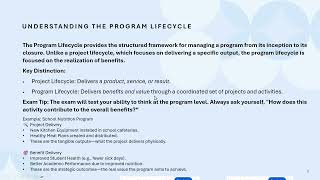 PgMP - Program Lifecycle Management video 1