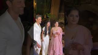 Hrithik Roshan With Girlfriend Saba At A Reception Ceremony