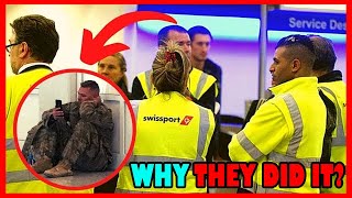 AIRPORT STAFF SPOT A CRYING SOLDIER, THEN THEY HEAR "DO NOT LET HIM BOARD THE FLIGHT!"