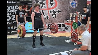 Felix Strong - 260 kg deadlift at age 17 – a new WDFPF world record