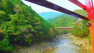 【嵯峨野観光鉄道】嵯峨野トロッコ列車車窓展望　トロッコ亀岡駅～トロッコ嵯峨駅