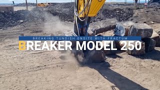 Fractum Breaker Model 250 - Breaking tundish onsite