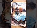 水彩畫個瑞士澄淨的湖水 watercolor 水彩 illustration 畫畫