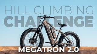 Megatron 2.0 Dual 1000W Hub Motor Hunting Ebike STEEP HILL CLIMBING CHALLENGE | NO Pedaling