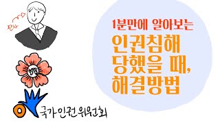 온라인수업 (사회) - 1분만에 알아보는 인권침해 해결법